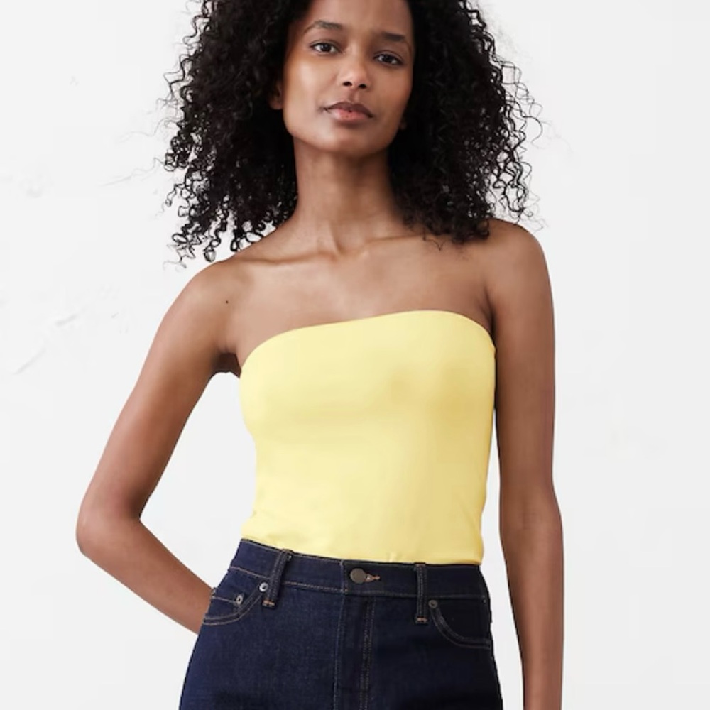 NEW Banana Republic Yellow Strapless Top